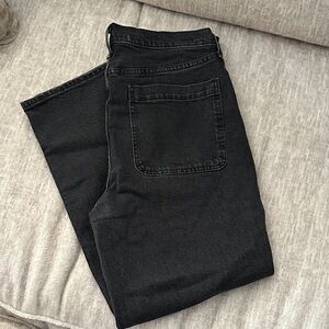 Hollister Men's Black Baggy Stretch Jeans